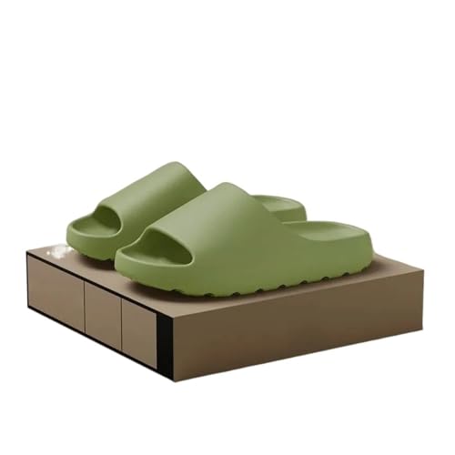 DSFIHJO wolkenpantoffeln Coconut Slippers Cloud Dickbesohlte Strandschuhe Herren Hausschuhe Damen Sandalen EVA Slides Sommer Weicher Boden(Green,42-43) von DSFIHJO