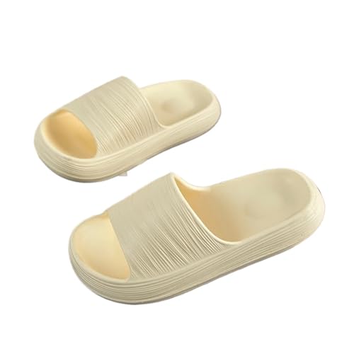 DSFIHJO wolkenpantoffeln Männer Anti-Rutsch weiche Hausschuhe Frauen geruchlos gemütliche Sommer Sandalen Paar Unisex Home Indoor Outdoor Schuhe(Yellow,44-45) von DSFIHJO