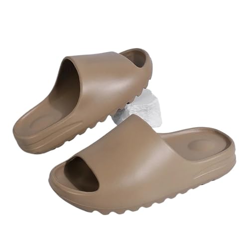 DSFIHJO wolkenpantoffeln Slides For Herren Outdoor Trendy Sliders Mit Dicker Sohle Strandsandalen Designer-Slides Aus Knochen Damen(Coffee,37(23.5cm)) von DSFIHJO