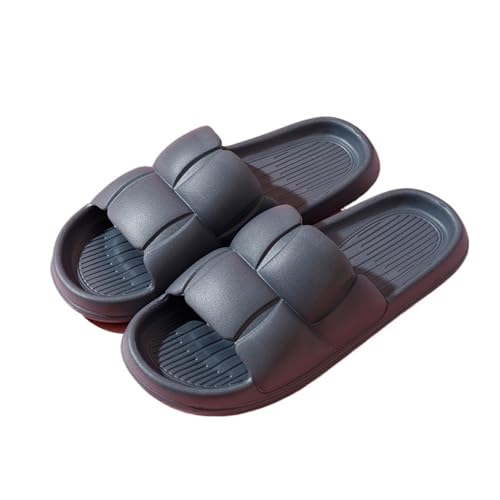 DSFIHJO wolkenpantoffeln Sommer Frauen Strand Hausschuhe Dicke Plattform Eva Hause Flip-Flops Damen Weiche Sohle Wolke(GRAY,44-45) von DSFIHJO