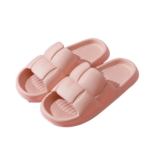 DSFIHJO wolkenpantoffeln Sommer Frauen Strand Hausschuhe Dicke Plattform Eva Hause Flip-Flops Damen Weiche Sohle Wolke(Pink,36-37) von DSFIHJO