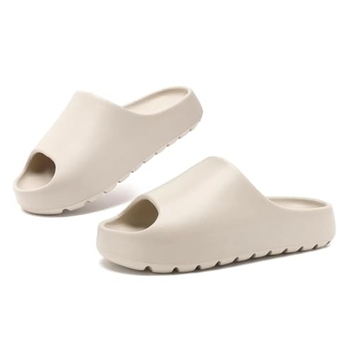 DSFIHJO wolkenpantoffeln Sommer Herren Hausschuhe Kausal EVA Schuhe Rutschfeste Outdoor Weiche Leichte Strand Gemütliche Wolken(Beige,42-43) von DSFIHJO