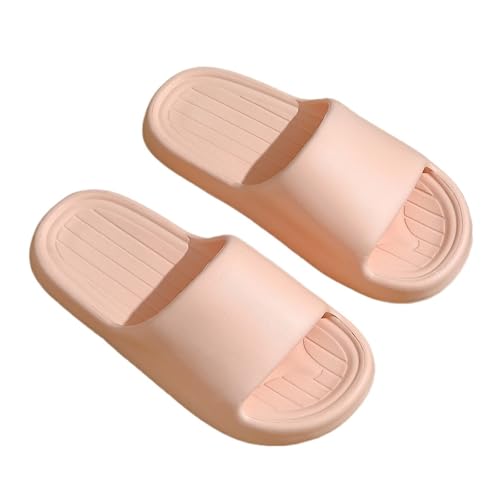 DSFIHJO wolkenpantoffeln Weiche Hausschuhe Paare Home Slipper Sommer Frauen Schlafzimmer Dicke Sohle Schuhe Strand Sandalen Männer Flip-Flops Duschschuhe(Pink,38-39) von DSFIHJO