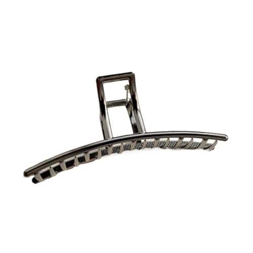 Haarklammern Legierung Haar Klaue Einfache Spray Farbe Große Hai Clip Haarnadel Kopfbedeckungen(One-word gun black grip 13.5cm) von DSFIHJO