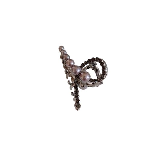 Haarklammern Metall Stil Imitation Perle Geometrische Mini Nette Haar Krallen for Frauen Temperament Trend Shark Clip Senior Zubehör(Style3) von DSFIHJO
