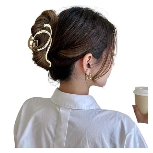 Haarklammern Unregelmäßige Haarnadeln Punk-Stil Metall Haar Krallen Haarspangen Frauen Haar Zubehör Pferdeschwanz Haar Clips Kopfbedeckungen(A) von DSFIHJO
