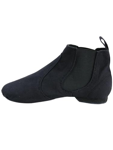 jazztanzschuhe Damen Stoff Stretch Slip On Jazz Dance Stiefel for Frauen Männer Jungen Hip-Hop Übung Stiefeletten weiche Indoor-Training Schuhe Unisex(40) von DSFIHJO