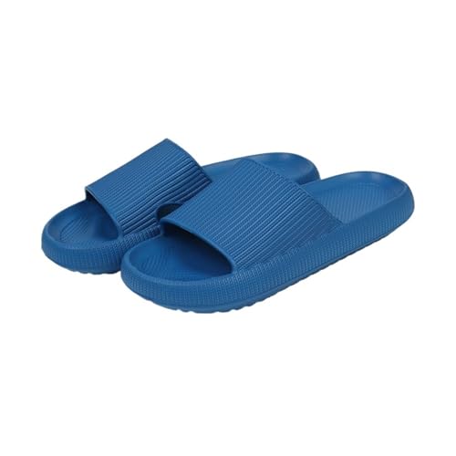 wolkenpantoffeln Herren Orthopädische Slides Cloud Slipper Sommer Badezimmer Hausschuhe Home Paar Flip-Flops Indoor rutschfeste Sandalen Frauen(Blue,46-47) von DSFIHJO