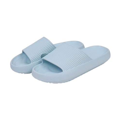 wolkenpantoffeln Herren Orthopädische Slides Cloud Slipper Sommer Badezimmer Hausschuhe Home Paar Flip-Flops Indoor rutschfeste Sandalen Frauen(Light Blue,40-41) von DSFIHJO