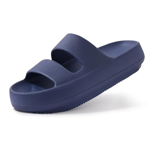 wolkenpantoffeln Orthopädische Hausschuhe for Damen, mit Fußgewölbeunterstützung, weiche, wasserdichte Slip-On-Sandalen den Außenbereich, leichte Wolken-Hausschuhe(Bule,41) von DSFIHJO
