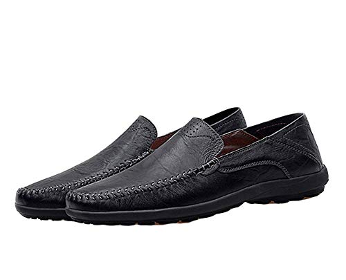 DSJJ Herren Mokassins Slip on Casual Männer Loafers Herren Mokassins Schuhe aus echtem Leder Herren Wohnungen Schuhe Fahren von DSJJ