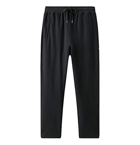 DSKK Sporthose Herren Trainingshose Sporthose Herren Baumwolle Fitness Freizeithose (Schwarz,XXXXL,DE/NL/SE/PL,Alter,4XL) von DSKK