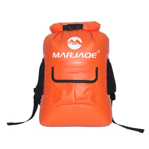 DSOUWEH Wasserdichter Dry Bag Camouflage Rucksack mit großer Kapazität und Handytasche Wassersportpaket Rafting Trekking Zubehör, Orange von DSOUWEH