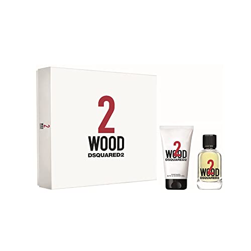 Dsquared2 Wood 2 Geschenkverpackung für Herren, Duft Edt 30 ml Shower Gel 50 ml von DSQUARED2