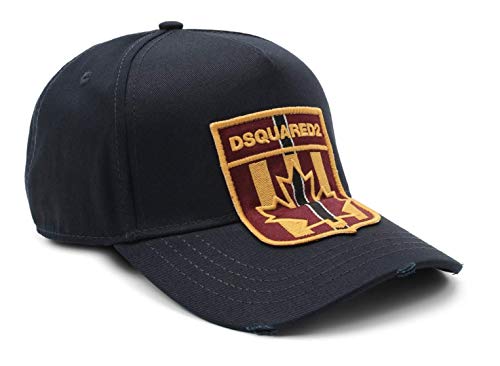 DSQUARED2 Canada Leaf Patch Logo Baseballcap Cap Kappe Basebalkappe Hat Green von DSQUARED2