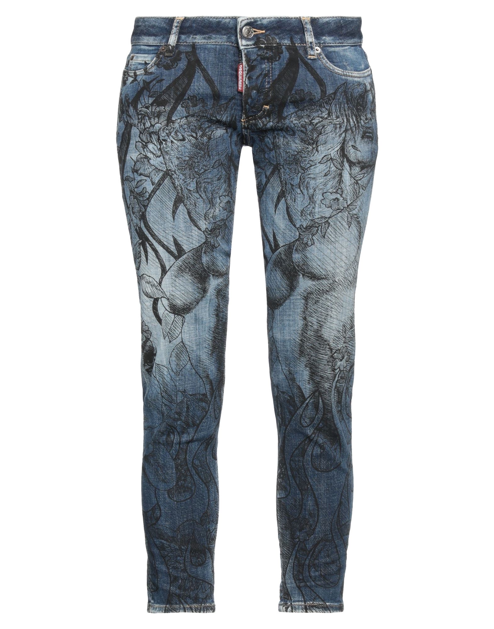 DSQUARED2 Cropped Jeans Damen Blau von DSQUARED2