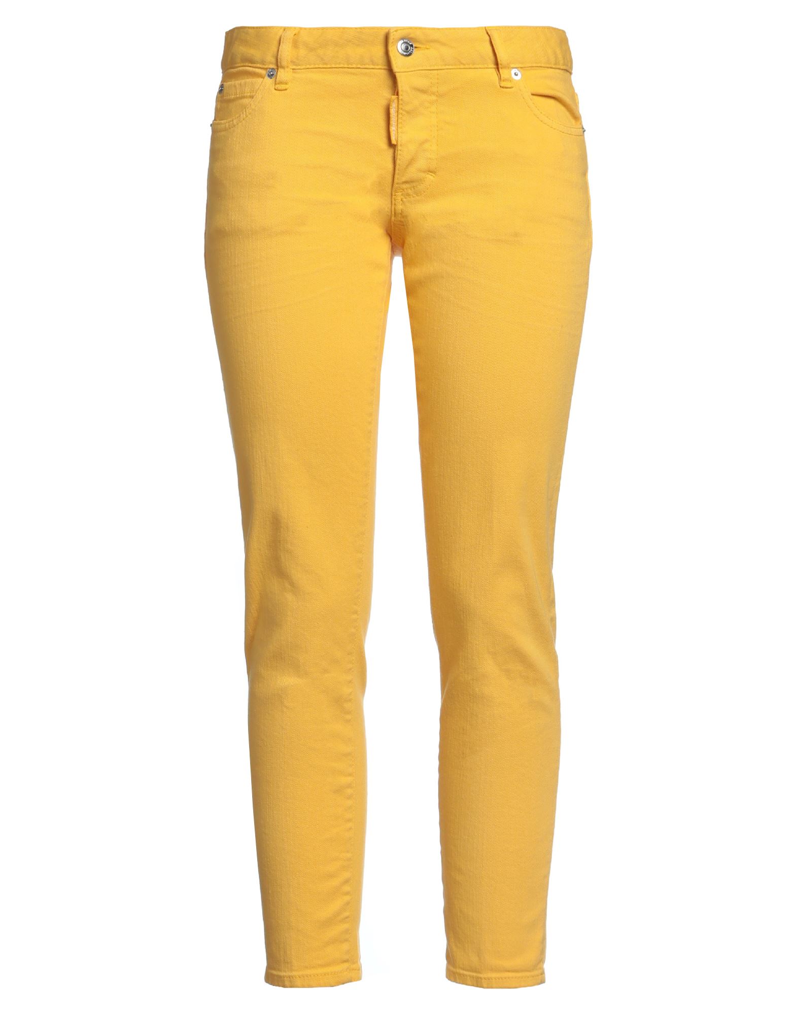 DSQUARED2 Cropped Jeans Damen Gelb von DSQUARED2