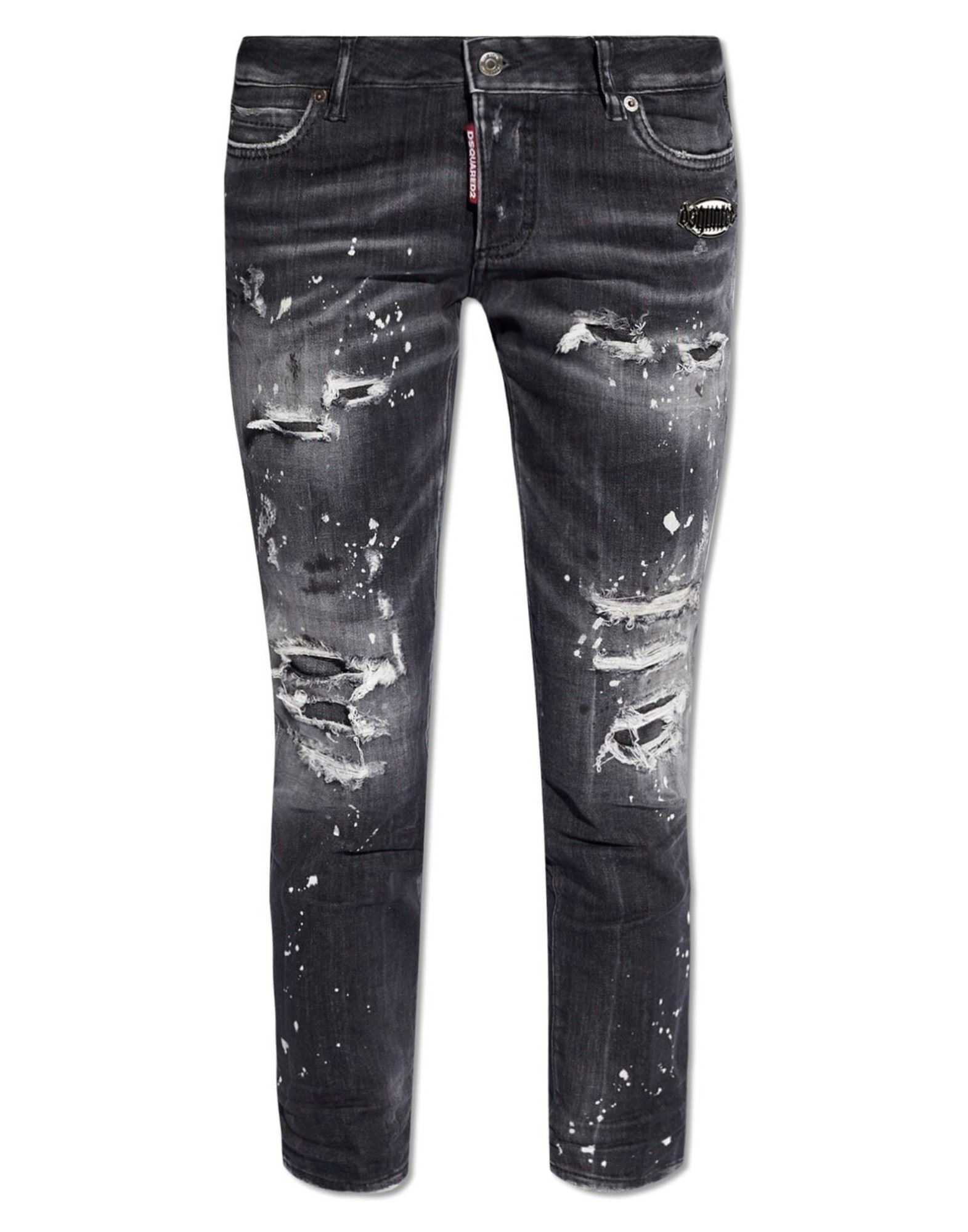 DSQUARED2 Cropped Jeans Damen Grau von DSQUARED2