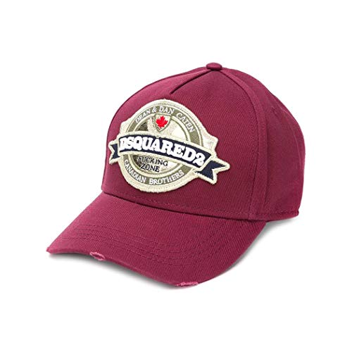 Dsquared2 Herren Canadian Brothers Cap Bordeaux von DSQUARED2