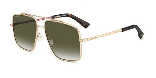 DSquared Unisex D2 0050/S Sonnenbrille, Aoz/9 Karat Mattes Gold, 60 von DSquared