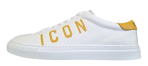 DSQUARED2 Herren-Schuhe Cassette SNM0418 01507620 M319 Weiß und Gelb, Weiß und Gelb, 45 EU DSQUARED2 Herren-Schuhe Cassette SNM0418 01507620 M319 Weiß und Gelb, Weiß und Gelb, 45 EU von DSQUARED2