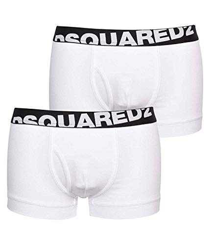 DSQUARED2 Herren Trunk, 2er Pack, White, L von DSQUARED2