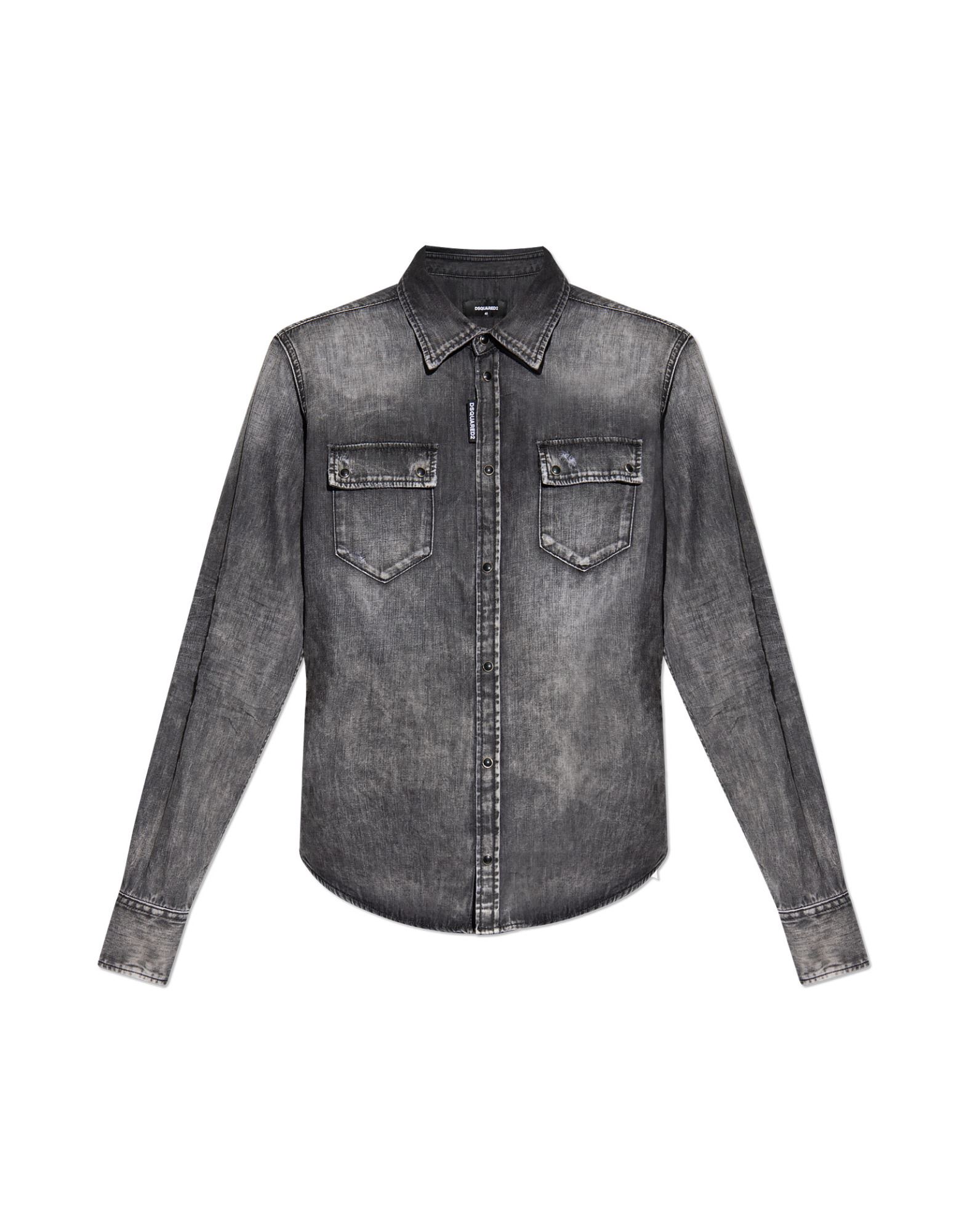 DSQUARED2 Jeanshemd Damen Dunkelgrau von DSQUARED2