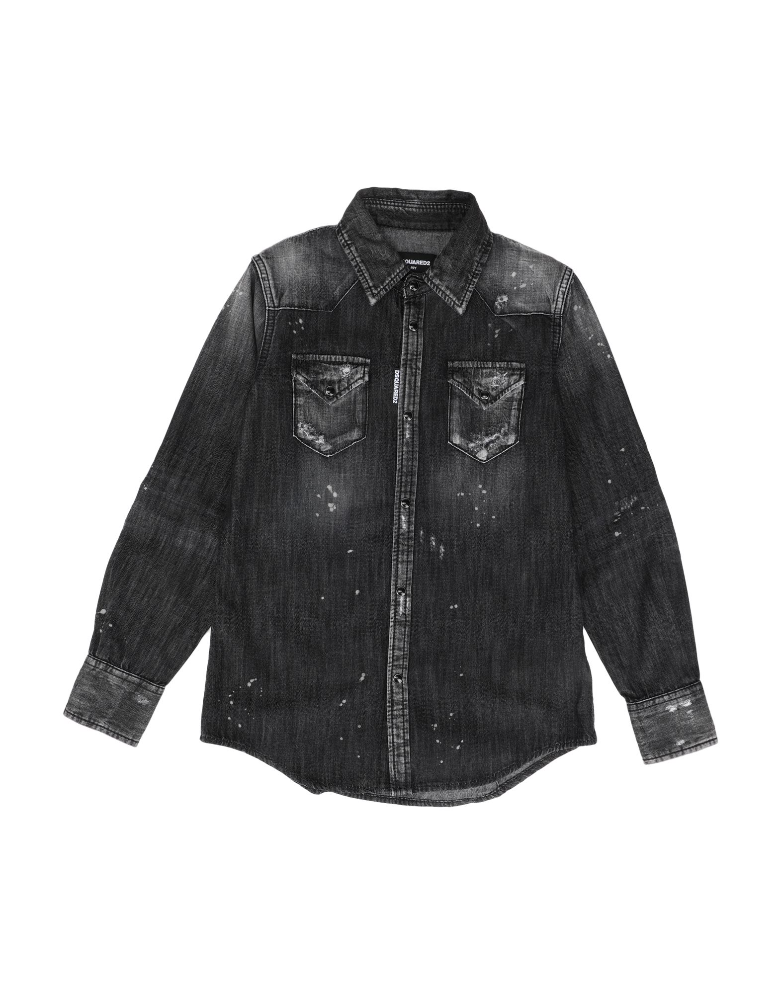 DSQUARED2 Jeanshemd Kinder Schwarz von DSQUARED2