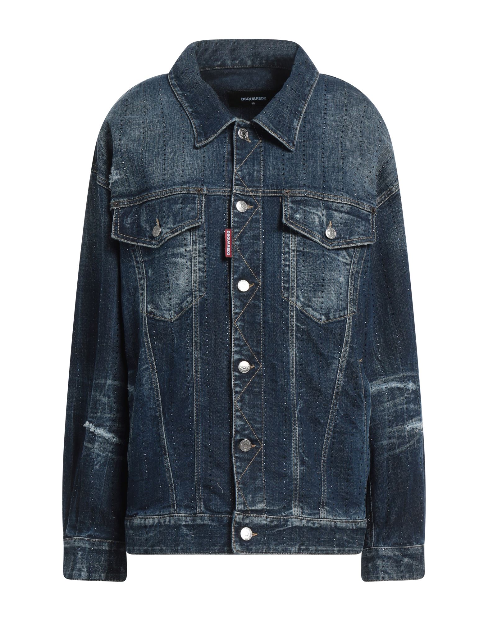 DSQUARED2 Jeansjacke/-mantel Damen Blau von DSQUARED2