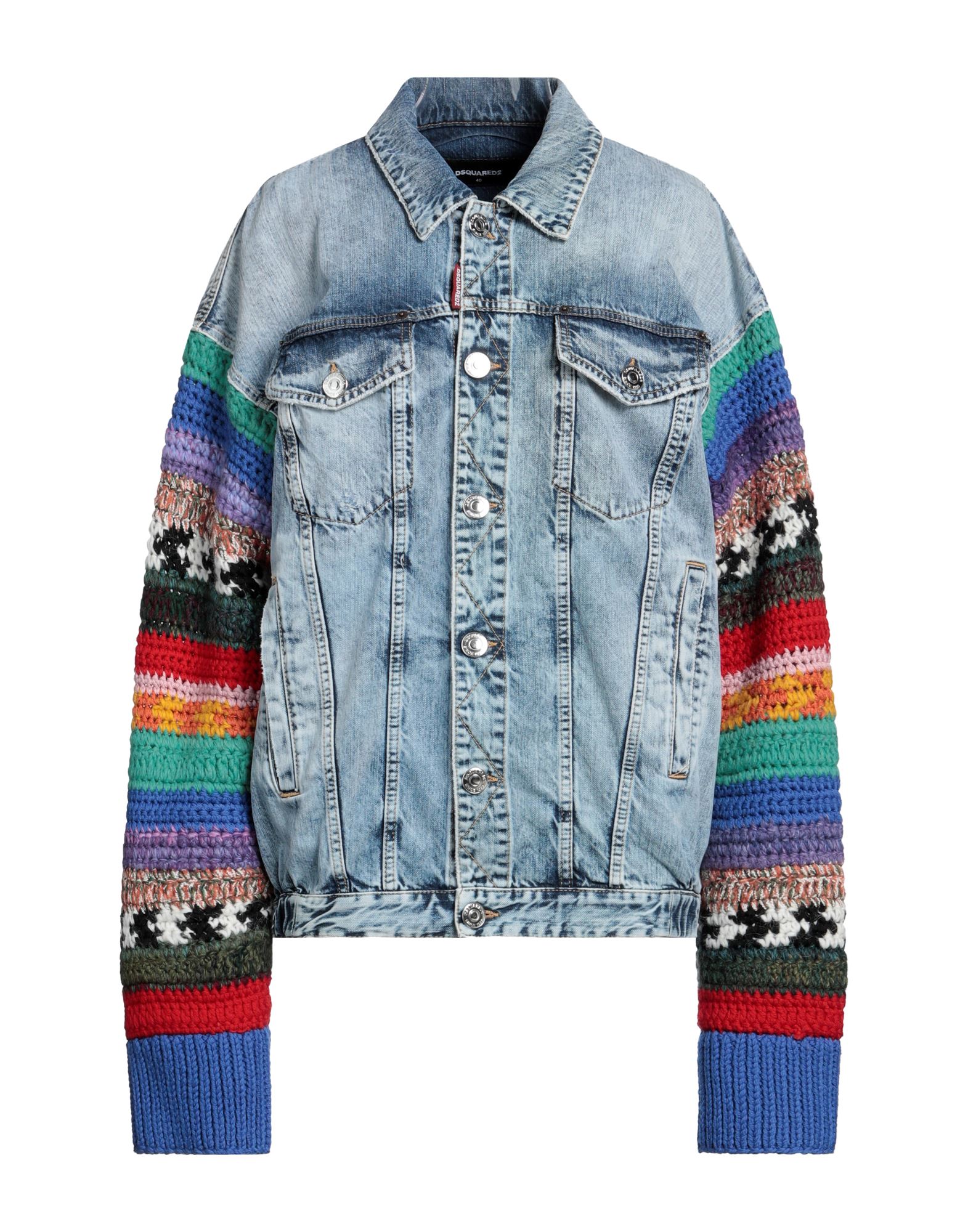 DSQUARED2 Jeansjacke/-mantel Damen Blau von DSQUARED2