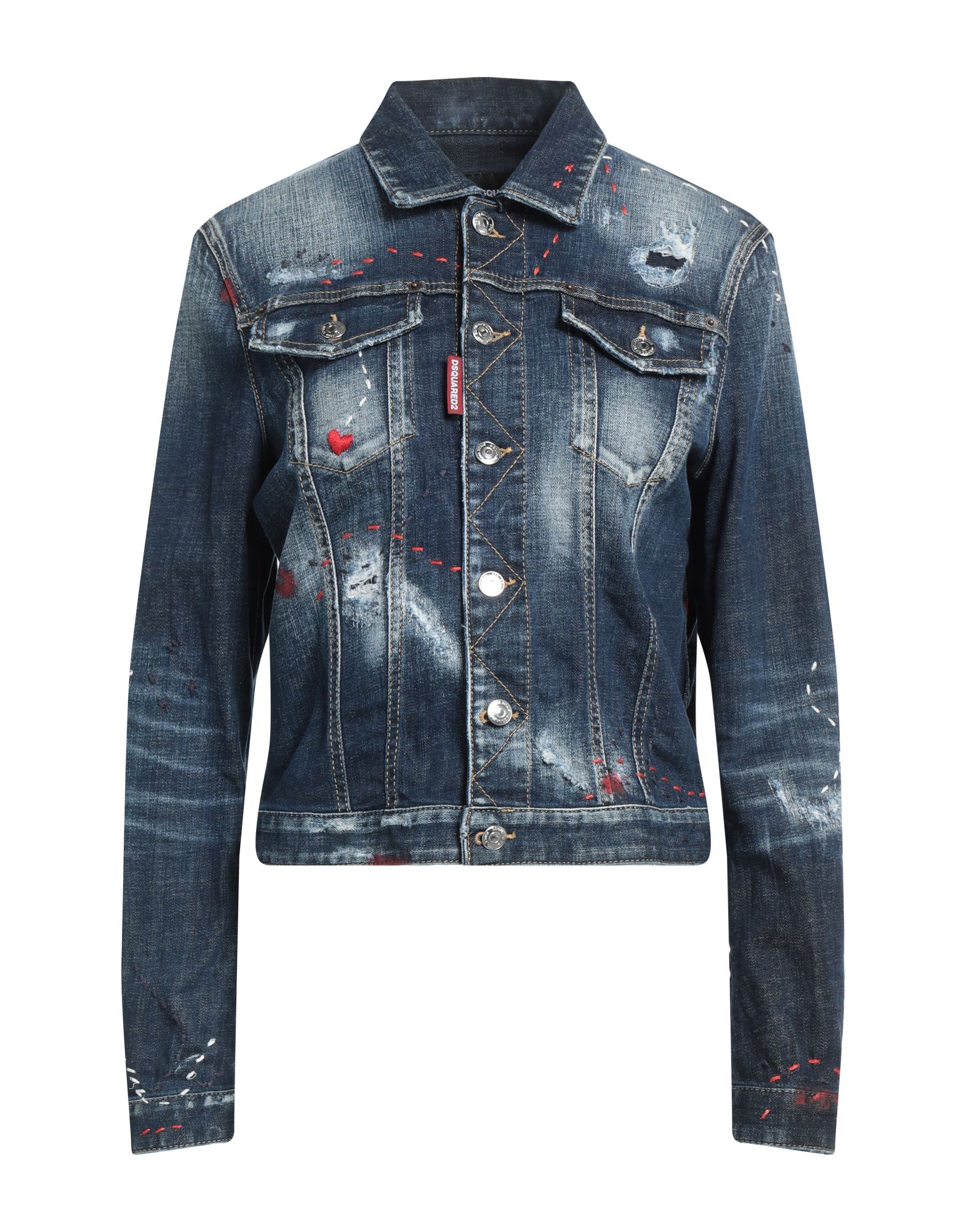 DSQUARED2 Jeansjacke/-mantel Damen Blau von DSQUARED2