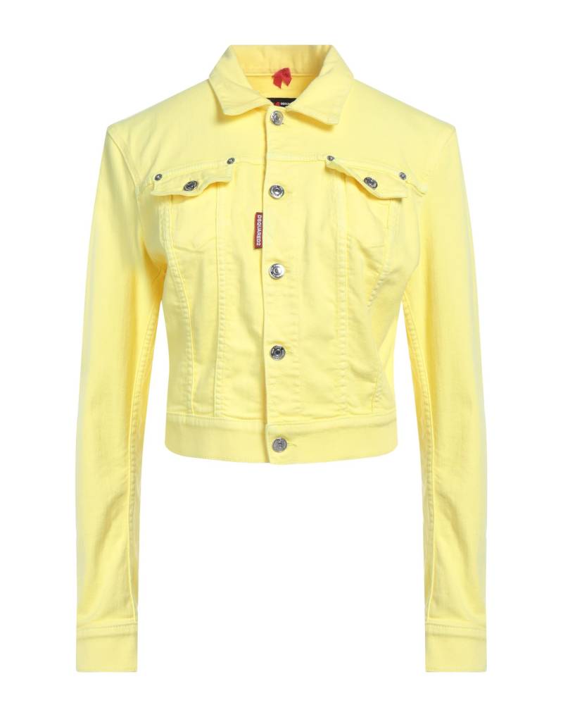 DSQUARED2 Jeansjacke/-mantel Damen Gelb von DSQUARED2