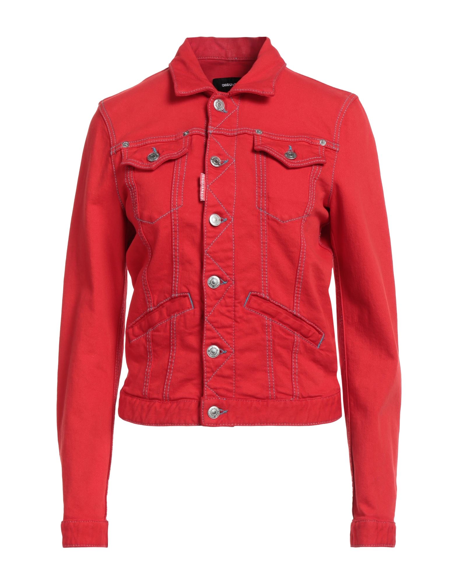 DSQUARED2 Jeansjacke/-mantel Damen Rot von DSQUARED2