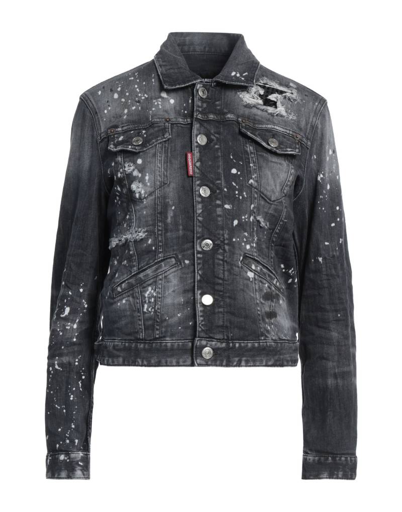 DSQUARED2 Jeansjacke/-mantel Damen Schwarz von DSQUARED2