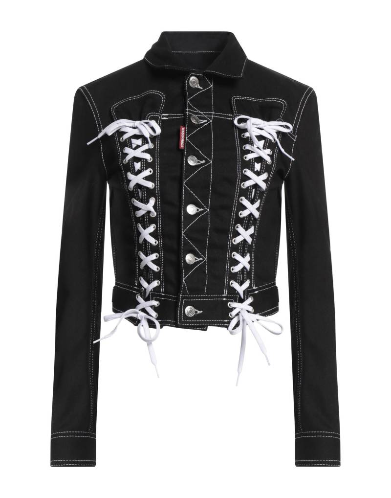 DSQUARED2 Jeansjacke/-mantel Damen Schwarz von DSQUARED2