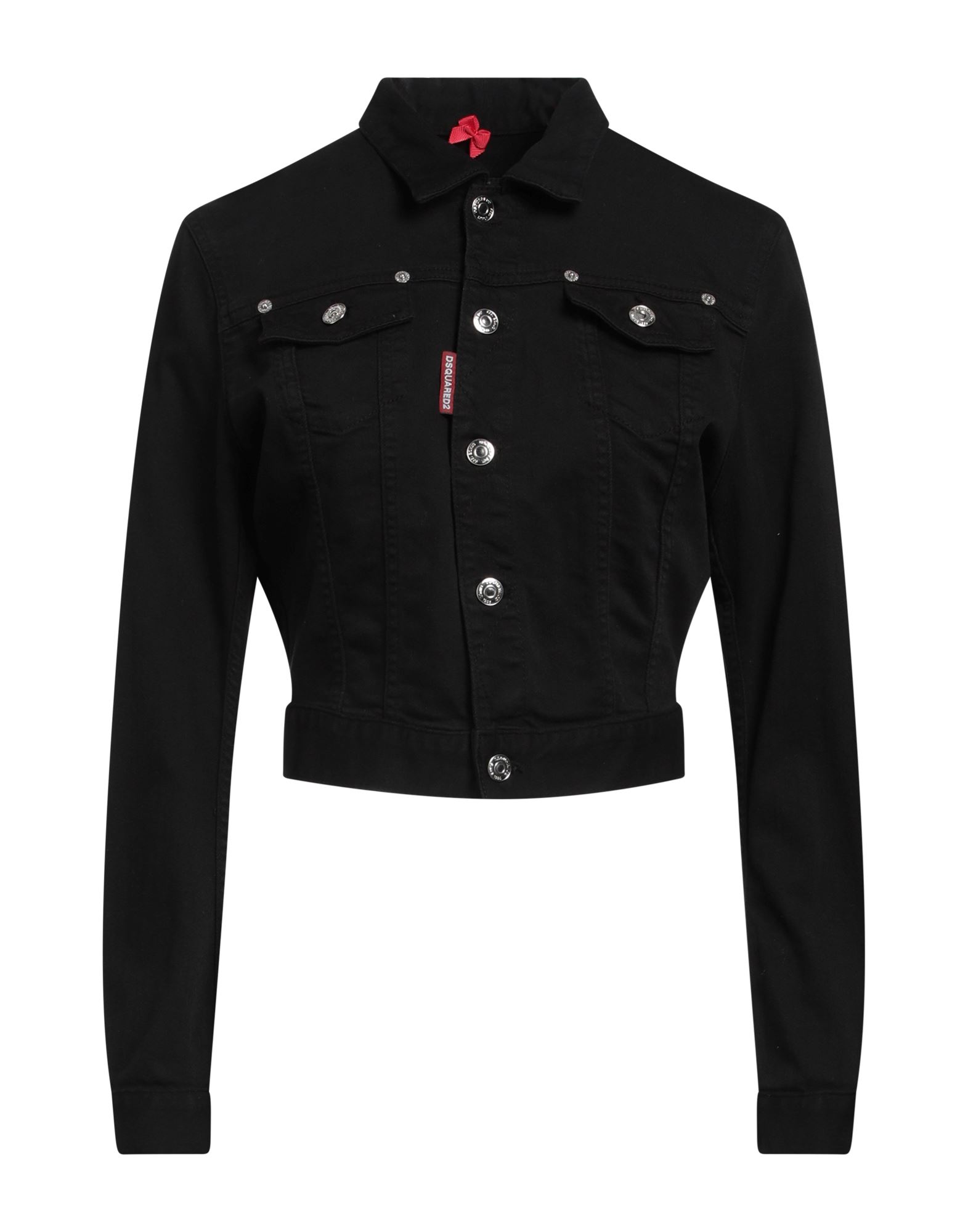 DSQUARED2 Jeansjacke/-mantel Damen Schwarz von DSQUARED2