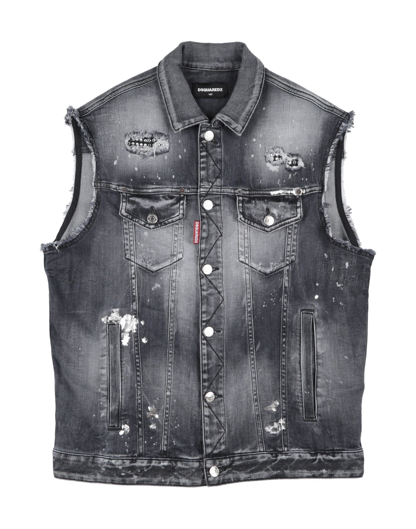 DSQUARED2 Jeansjacke/-mantel Kinder Schwarz DSQUARED2 Jeansjacke/-mantel Kinder Schwarz von DSQUARED2