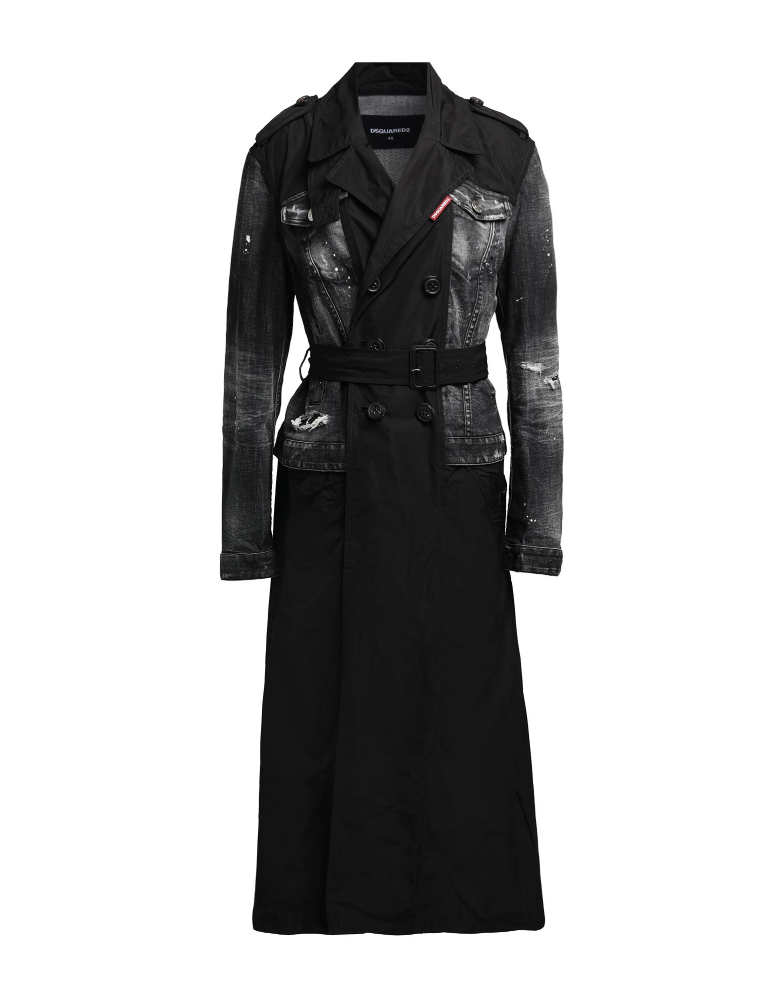 DSQUARED2 Jacke, Mantel & Trenchcoat Damen Schwarz von DSQUARED2