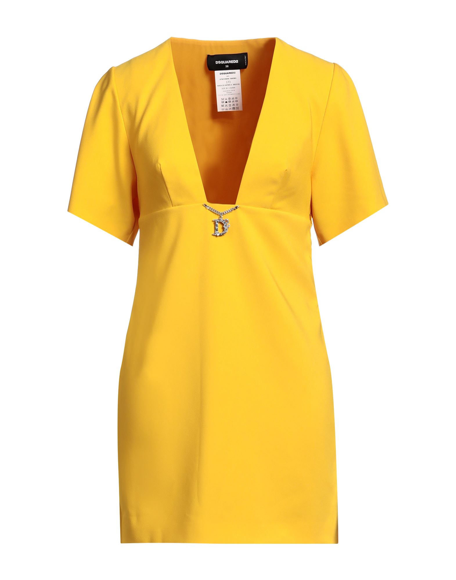 DSQUARED2 Mini-kleid Damen Gelb DSQUARED2 Mini-kleid Damen Gelb von DSQUARED2