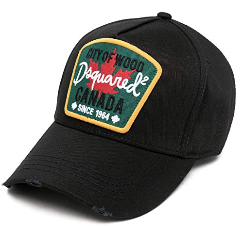 DSQUARED2 Oversized Patch Logo Baseball Cap Kappe Basebalkappe Hat von DSQUARED2