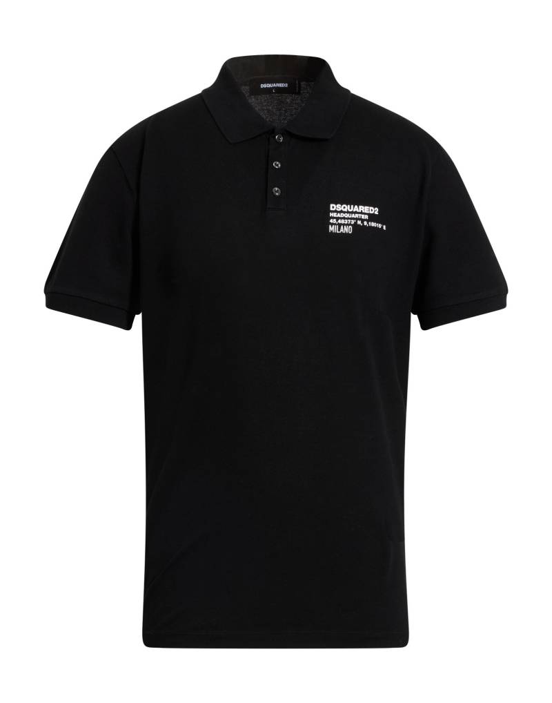 DSQUARED2 Poloshirt Herren Schwarz von DSQUARED2