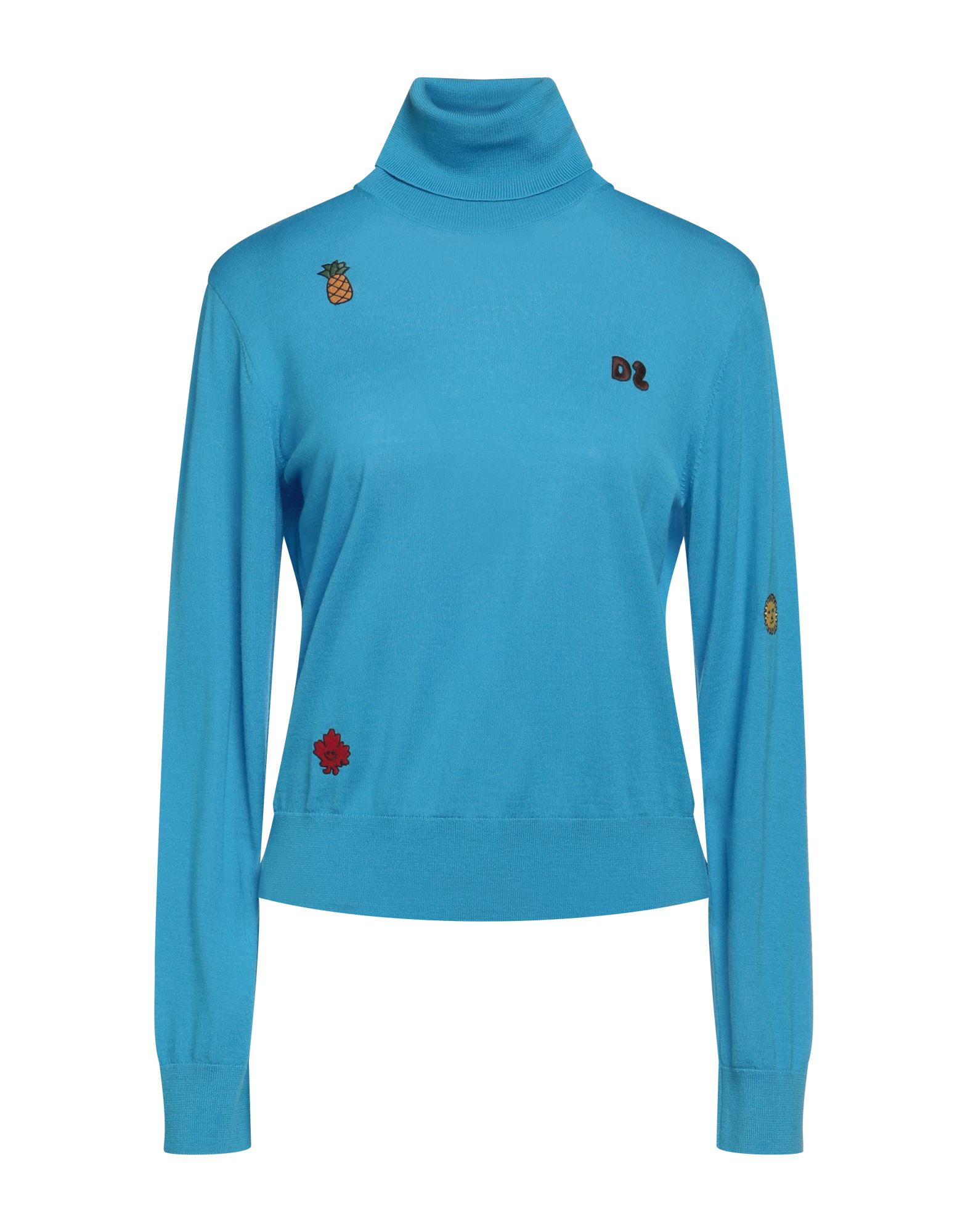 DSQUARED2 Rollkragenpullover Damen Azurblau von DSQUARED2