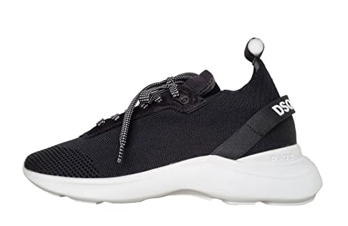 DSQUARED2 Sneakers Uni Fly SNM0286 2124 Weiß - Schwarz, Schwarz , 41 EU von DSQUARED2