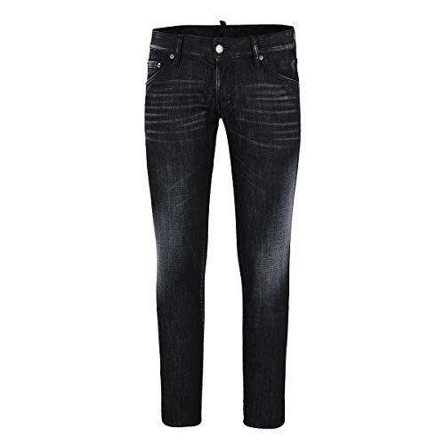 DSquared² Herren Jeans Slim Leg S74LB0399 Black Regular Clement, Farbe: Schwarz, Größe: 50 von DSQUARED2