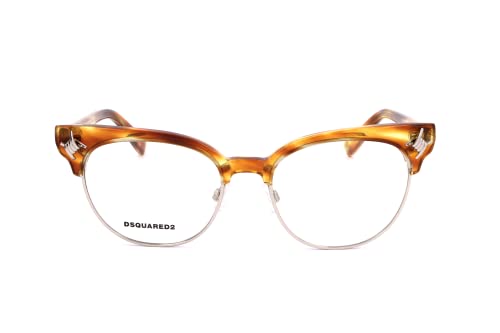 Dsquared DQ5207 047 -51 -18 -140 D Squared Brillengestelle DQ5207 047 -51 -18 -140 Cateye Brillengestelle 51, Gelb von DSQUARED2