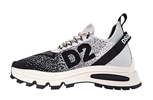 dsquared2 Sneakers Herren RUNDS2 M2656 Weiß-Schwarz, WEISS SCHWARZ, 41 EU von DSQUARED2