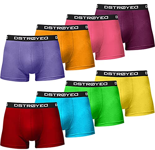 DSTROYED ® Boxershorts Herren 8er Pack S-5XL Unterhosen Männer Unterwäsche Men (4XL, 316a 8er Set Bunt) von DSTROYED