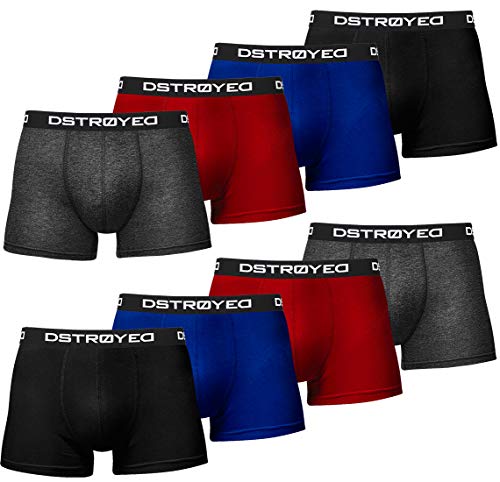 DSTROYED ® Boxershorts Men Herren 8er Pack Unterwäsche Unterhosen Männer Retroshorts 316 (XL, 316f 8er Set Mehrfarbig) von DSTROYED