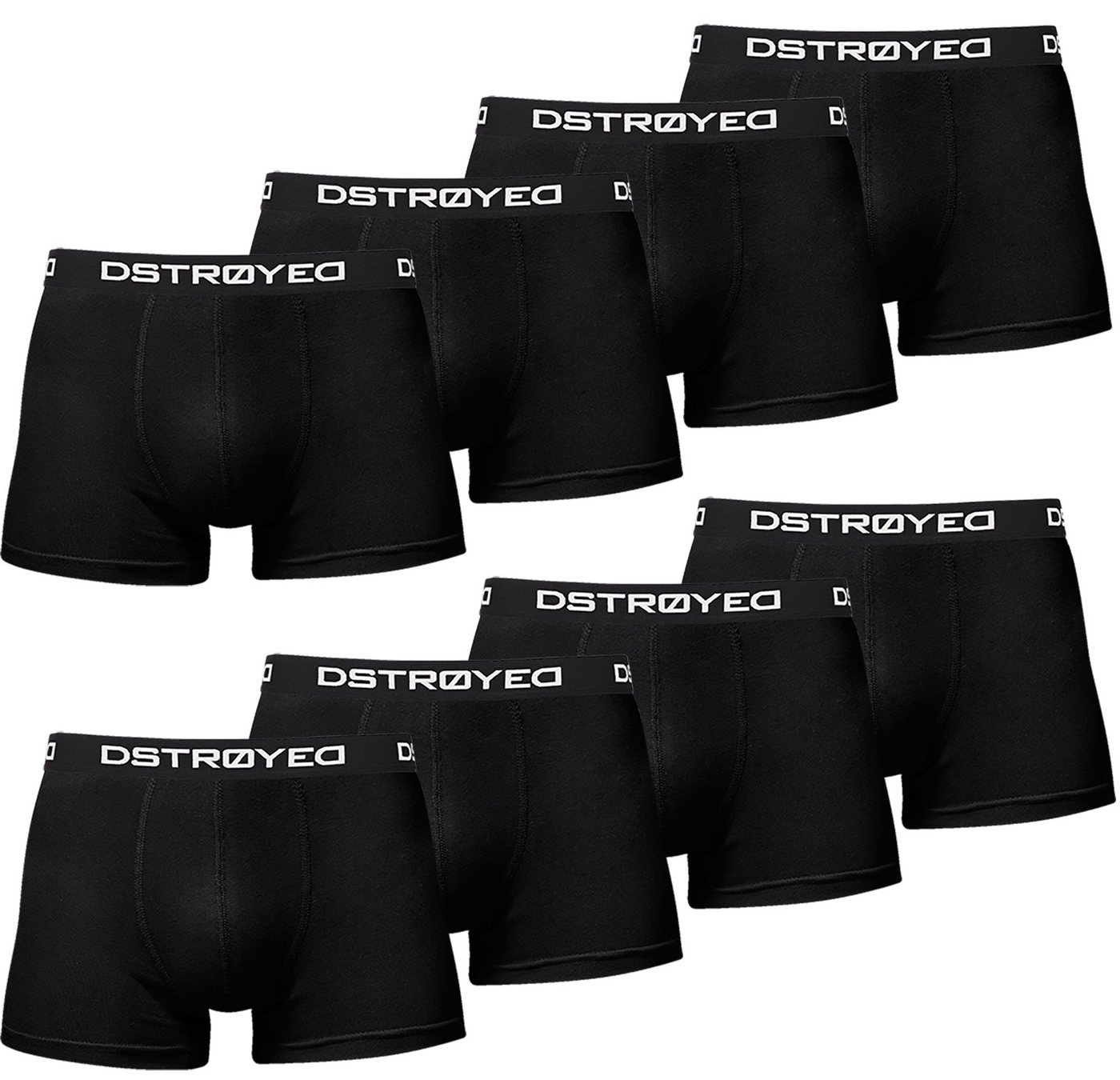 DSTROYED Boxershorts Herren Männer Unterhosen Baumwolle Premium Qualität perfekte Passform (Vorteilspack, 8er, 8er Pack) DSTROYED Boxershorts Herren Männer Unterhosen Baumwolle Premium Qualität perfekte Passform (Vorteilspack, 8er, 8er Pack) von DSTROYED
