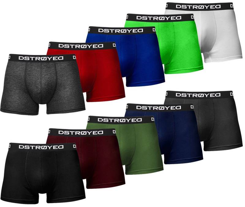 DSTROYED Boxershorts DSTROYED ® Boxershorts Herren 10er Pack S-5XL Bunt 5XL von DSTROYED